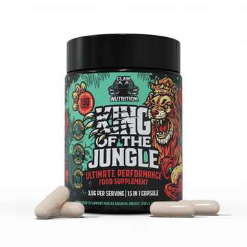 King Of The Jungle - Ultimate Testosterone & Muscle Growth Supplement | 15 Potent Ingredients with Turkesterone, Ecdysterone, Ashwagandha, Shilajit & More | 150 Capsules, 30-Day Supply
