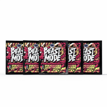 Beast Mode Pre-Workout — 5 Sachet Trial Pack (Strawberry Lemonade)